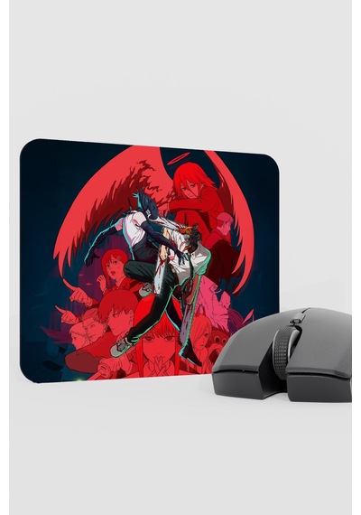 Chainsaw Man Anime V1 - 22x18 Gaming Kauçuk Kaymaz Taban Mouse Pad Fare Altlığı