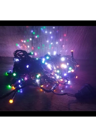 Hubrendy Emin 10m 100 Led Damla Uçlu Rgb Işık Siyah Kablo