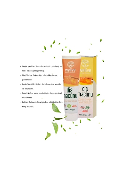 Bamboo Diş Fırçası & Misvak Propolis Diş Macunu Seti - Doğal Ağız Bakımı Tam Koruma