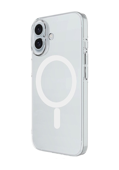 Vendas Apple Uyumlu iPhone 16 Kamera Korumalı M-safe Şarj Özellikli Şeffaf Zore London Sert Pc Kapak + Hayalet Ekran Koruyucu Şeffaf