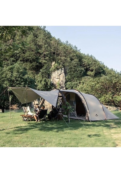 Naturehike Cloud Vessel Upf50+ Snow Skirt 4-6 Kişilik Tünel Çadır Krem