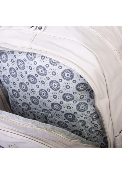 Nas Bag Unisex Büyük Boy Çok Gözlü Hafif Sırt Çantası Bej Bej