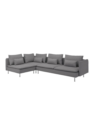 Ikea Gri Lüks Kanepe - 4'lü Köşe Kanepe
