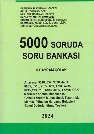 5000 Soruda Soru Bankası Hacı Bayram Çolak 2022