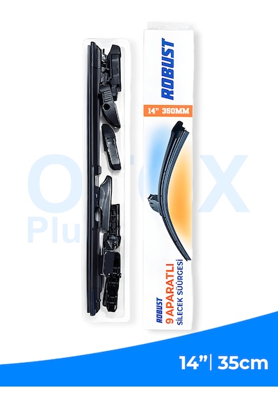 35 Cm 1 350mm Universal Oto Sileceği 9 Aparatlı Sessiz Çalışma İz Bırakmaz Premium Kalite