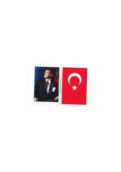 10 Adet Küçük Sticker Mustafa Kemal Atatürk Türk Bayrağı İstikbal Göklerdedir 3lü Etiket Seti Renkli