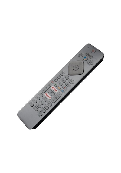 Philips İle Uyumlu Model 55pus7304/62 Mikrofonlu Smart Tv Kumanda-gri