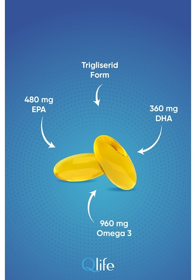 Qlife Omega 3 1200 Mg 60 Kapsül