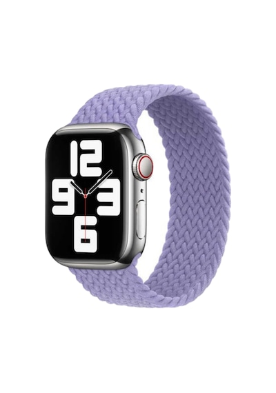 Forzacase Apple Uyumlu  Watch Ultra 2 49mm İçin Hasır Örgü Solo Loop Kordon Kayış - Fc401 Lila