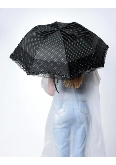 Bosile Hobbs London Yarasa Model 8 Tel Şemsiye Siyah