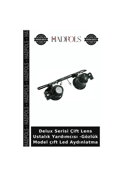 Delux Serisi Çift Lens Ustalık Yardımcısı -gözlük Model Çıft Led Aydınlatma