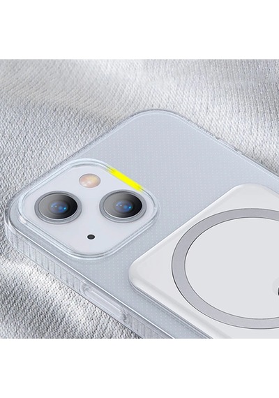 Baseus iPhone Uyumlu 13 6.1inç Manyetik Magsafe Standlı Silikon Kılıf- 5775 Mh-hs2376-4655