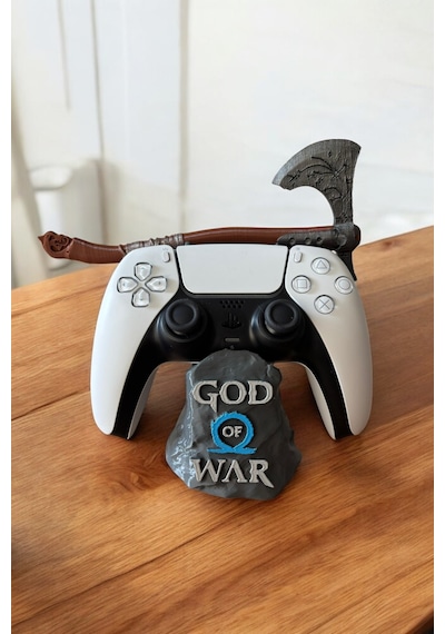 God Of War Ps4 / Ps5 Kol Tutucu Stand Joystick Standı Ragnarok Mavi