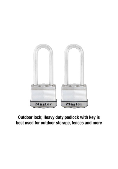 Master Lock M1xtlj Magnum Anahtarlı Ağır Hizmet Tipi Asma Kilit, 2'li Paket Anahtarlı-benzeri