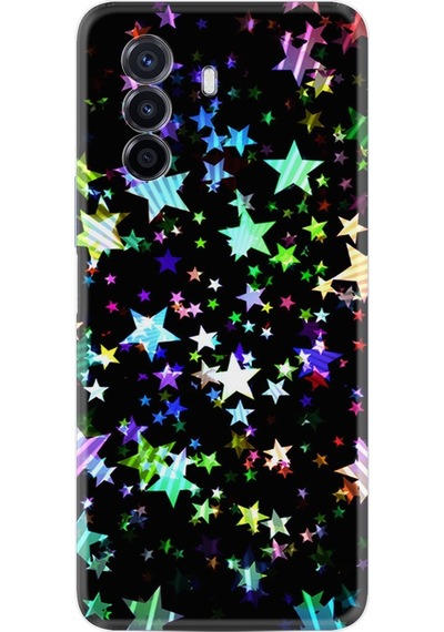 Huawei Nova Y70 Kılıf Silikon Desen Yıldızlar 1601