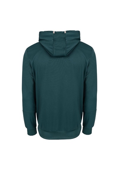 Maraton Boxy Erkek Kapüşonlu Yeşil Sweatshirt Yeşil