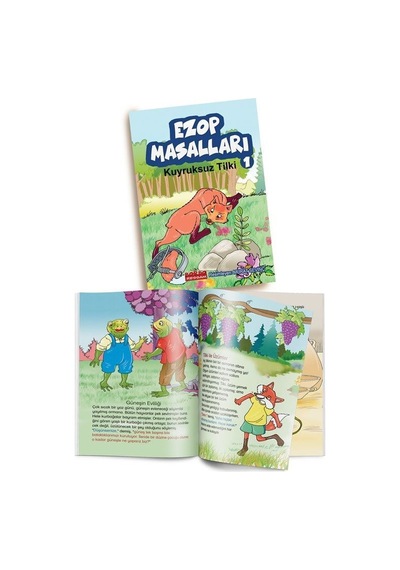Ezop Masalları 1 - Kuyruksuz Tilki- Bordo Ressam