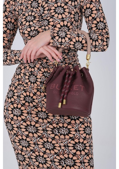 Silver Polo Sp1248 Kadın Omuz Çantası Mini Rolax Bordo-bordo
