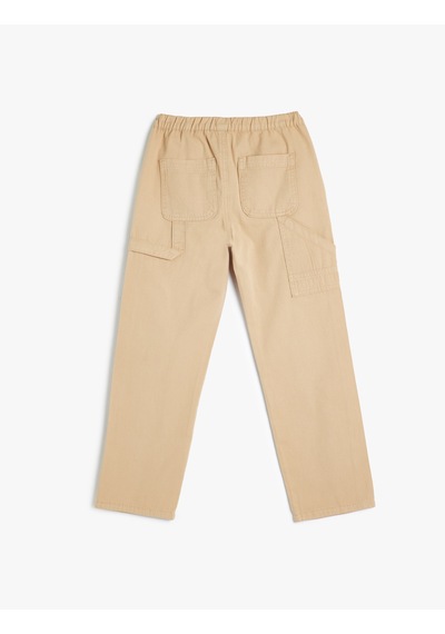 Koton Kot Pantolon Cepli Pamuklu Bej 5wkb40050tw Ekru Koton Kot Pantolon Cepli Pamuklu Bej 5wkb40050tw Ekru