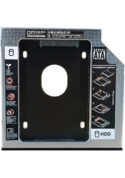 DM DW127S 12.7mm SATA 3.0 2.5" inch SSD HDD Laptop Caddy Kızak Kutusu