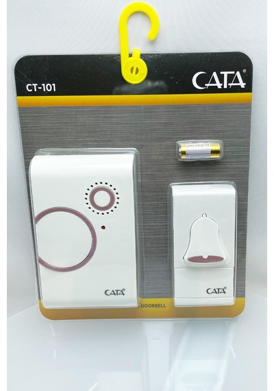 Cata Ct-101 Kablosuz Kapı Zili Pembe Farklı Ses Melodili Lüks Uzaktan Kumandalı Zil
