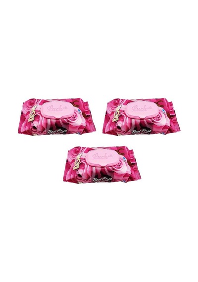 3 Paket Red Rose Islak Havlu Mendil 90 Adet Kapaklı Gül Kokulu 11'li Set