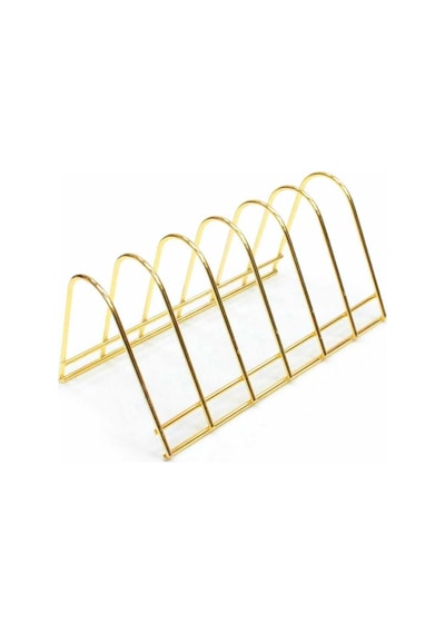 Metal Gold 6 Bölmeli Tabak Standı Çelik Sarı Diğer