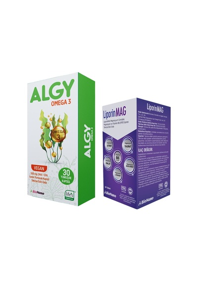 Algy Omega 3 Ve Liporinmag Magnezyum Complex