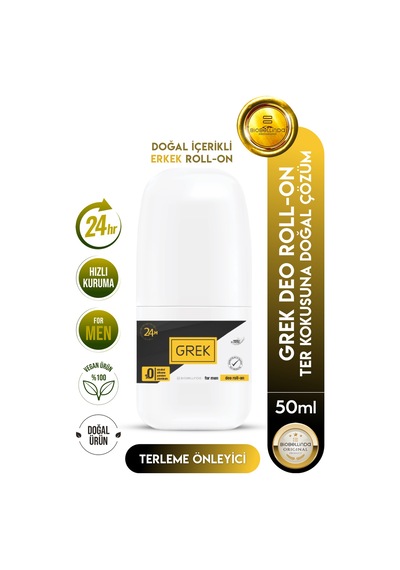 Doğal Içerikli Grek Deo Erkek Roll On Özel Kokusu İle 50 Ml