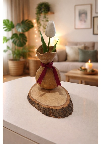 Ahşap Çiçeklik, Kalemlik Su Kabağı - 848277307 Diğer