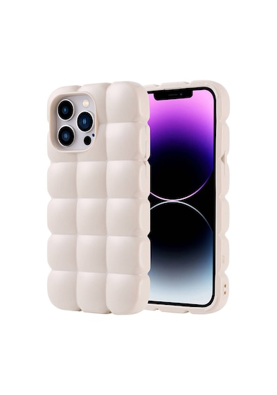 Zore İphone 14 Pro Max Kılıf Parlak Esnek Silikon Nvth Dom Dom Kapak - Mavi