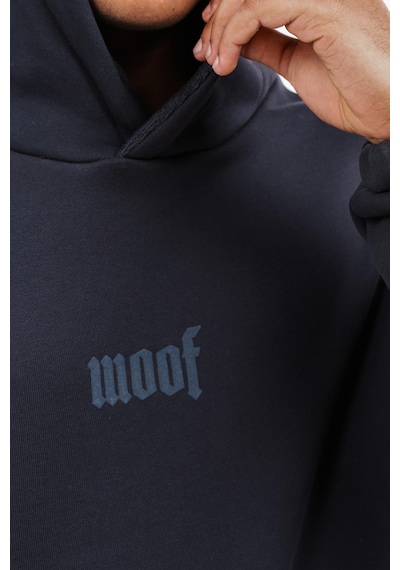 Woof Gym Woof Nakış Kapüşonlu Lacivert