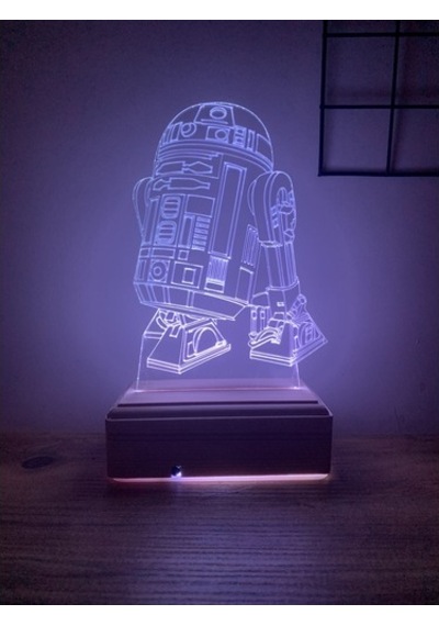 Star Wars R2/D2 Droid 3D Gece Lambası