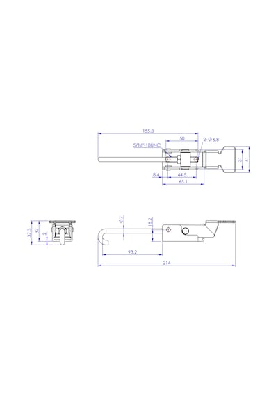 Goodhand Gh-40702 Kanca Geçişli Mafsallı Kelepçe 190 Kg Kapasit