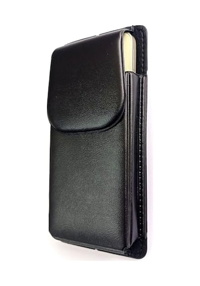 Takılan Lüks Deri Telefon Kılıfı Mıknatıslı 17x8 Cm Siyah Diğer