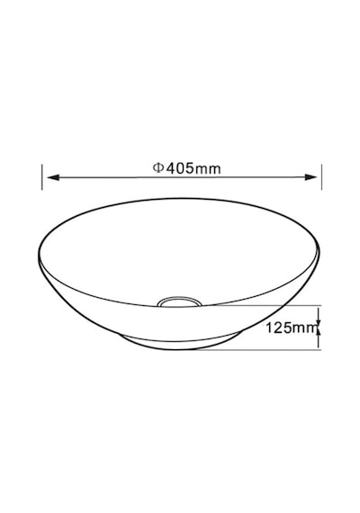 Ey-7031 Tezgah Üstü Porselen Lavabo Gri