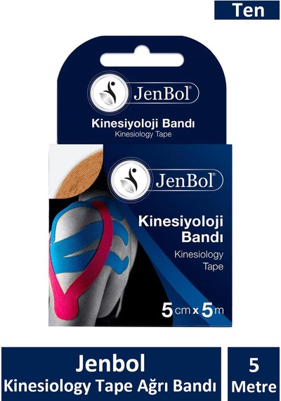 Jenbol Kinesiology Tape  Bandı 5 Cm X 5 M - Ten Rengi