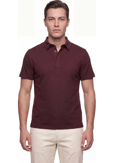 Efor Slim Fit Pamuklu Kıvrılmaz Polo Yaka Bordo Tişört Ts 928 Efor Slim Fit Pamuklu Kıvrılmaz Polo Yaka Bordo Tişört Ts 928