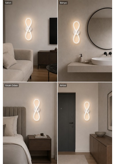 Setra Modern Led Duvar Apliği Günışığı Beyaz