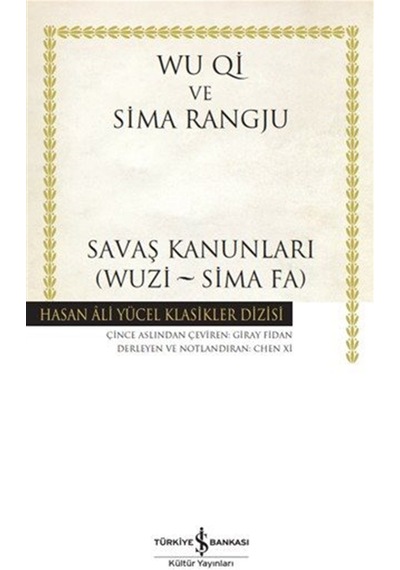 Savaş Kanunlari Wuzi - Sima Fa Karton Kapak / Wu Qi
