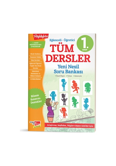 1. Sınıf Tüm Dersler Yeni Nesil Soru Bankası Dikkat Atölyesi