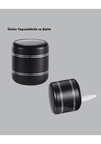 Silindir Mini Bluetooth Hoparlör 4w 400 Mah