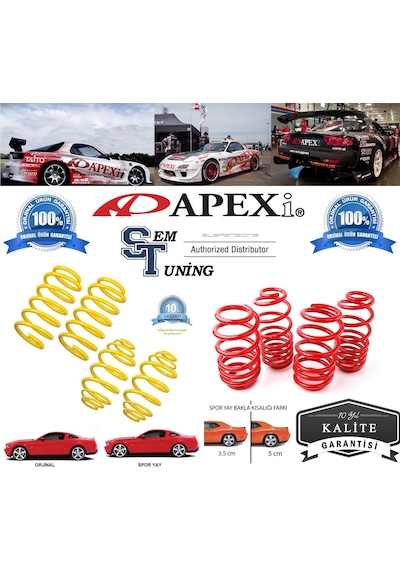 1982 - 1990 - Apexi Marka Bmw E30 Uyumlu Spor Helezon Yay