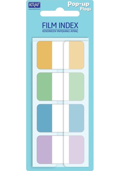 Kraf İndex Film 25x42mm Pop-up 4 Renk X 20yp