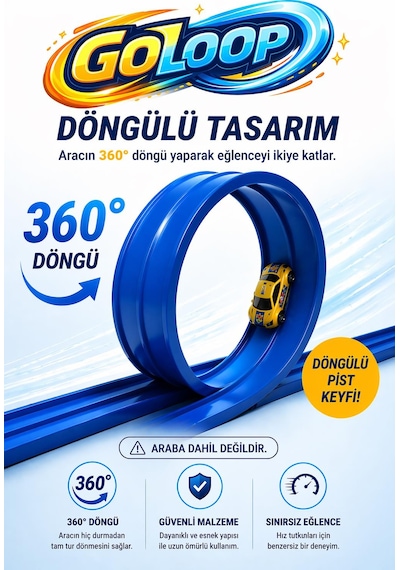 Goloop 360 Ayarlanabilir Yarış Pisti 4 Metre
