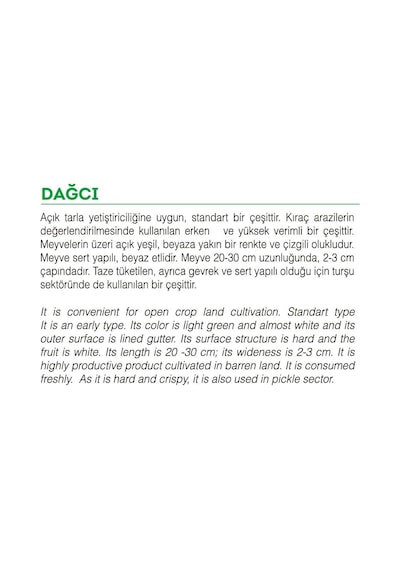 AGRodal Tarım Ata Tohumu Yerli Doğal Acur Köy Tipi 100 Adet Tohum