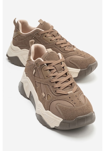 Luvi Shoes Lecce Vizon Süet Kadın Spor Sneakers