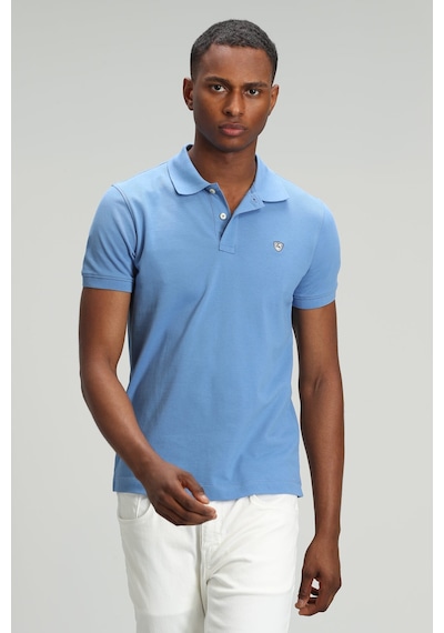 Lufian Erkek Laon Spor Polo Yaka T-Shirt 627111040091 Mavi