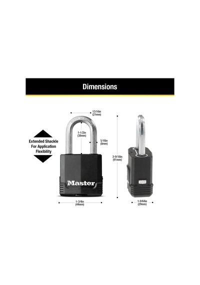 Master Lock M115xtlf Magnum Ağır Hizmet Tipi Anahtarlı Dış Mekan
