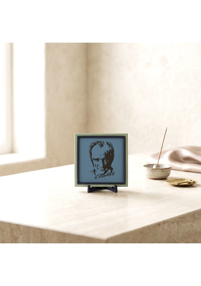 Zarif Atatürk Silüetli Dekoratif Parça, Sevdikleriniz İçin Modern Ve Anlamlı Bir Hediye 10x10 Cm